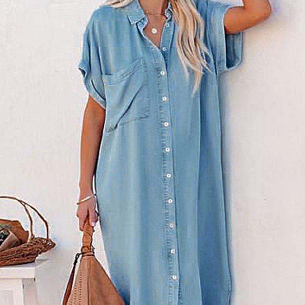 Chambre-Sheen Shirt Dress